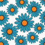 Mod Petal Pop Pattern 1 Fleece Fabric