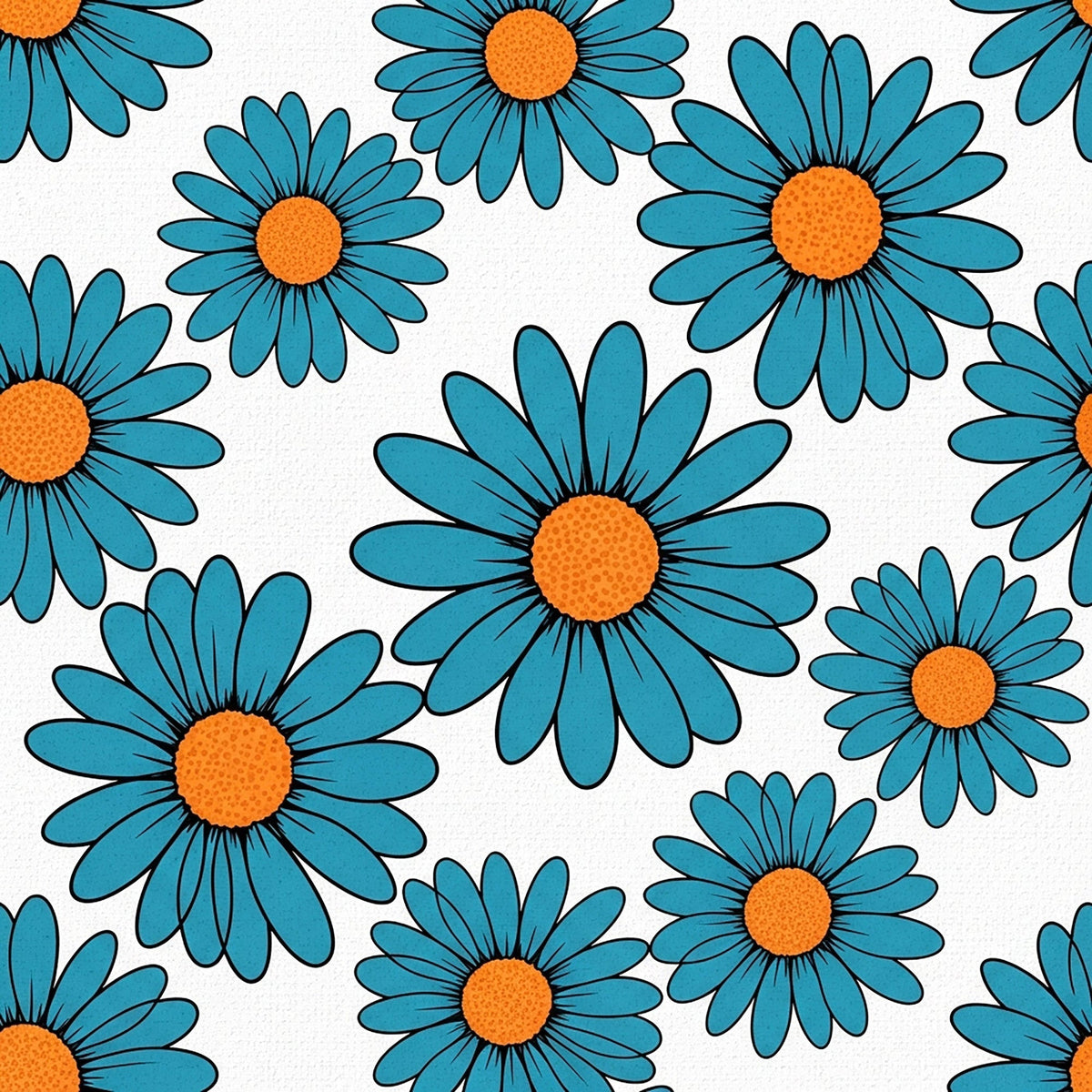 Mod Petal Pop Pattern 1 Fleece Fabric