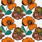 Mod Petal Pop Pattern 15 Fleece Fabric