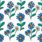 Mod Petal Pop Pattern 16 Fleece Fabric