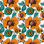 Mod Petal Pop Pattern 2 Fleece Fabric