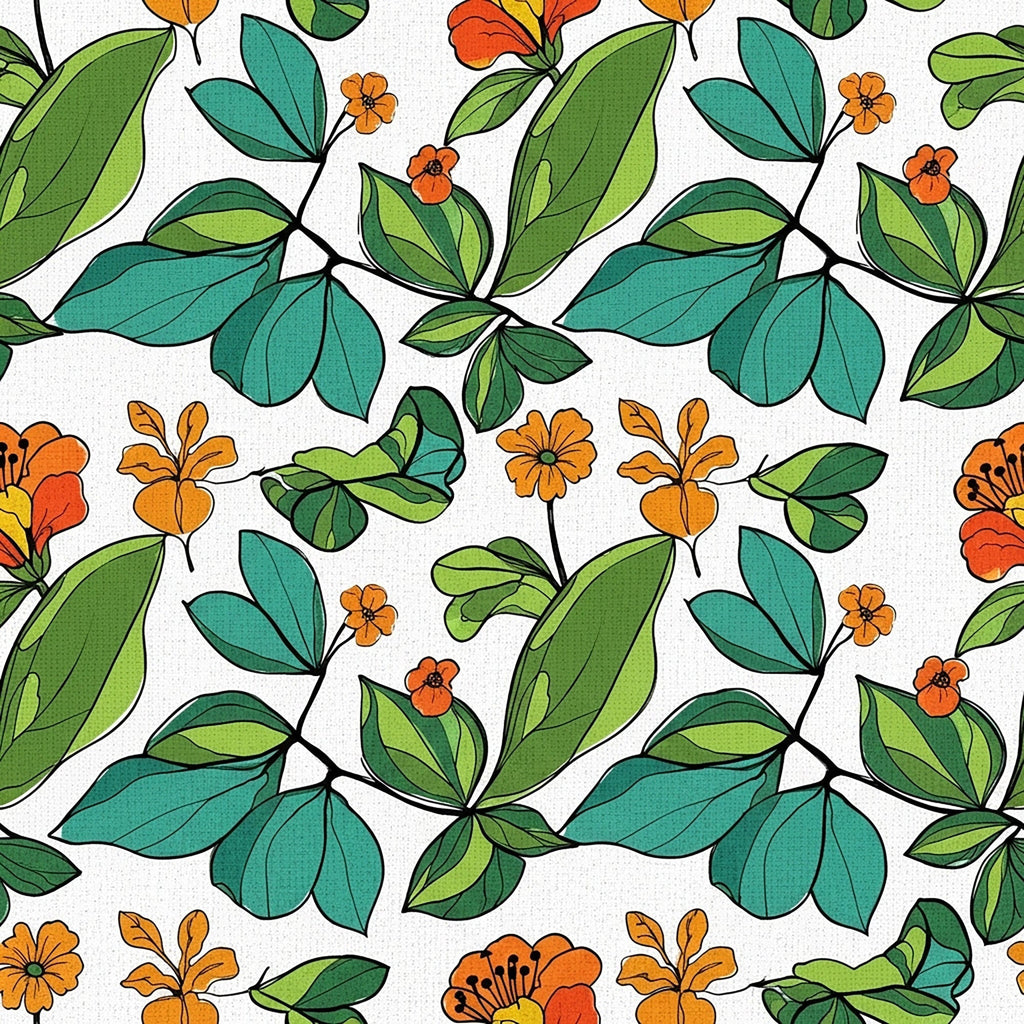 Mod Petal Pop Pattern 21 Fleece Fabric