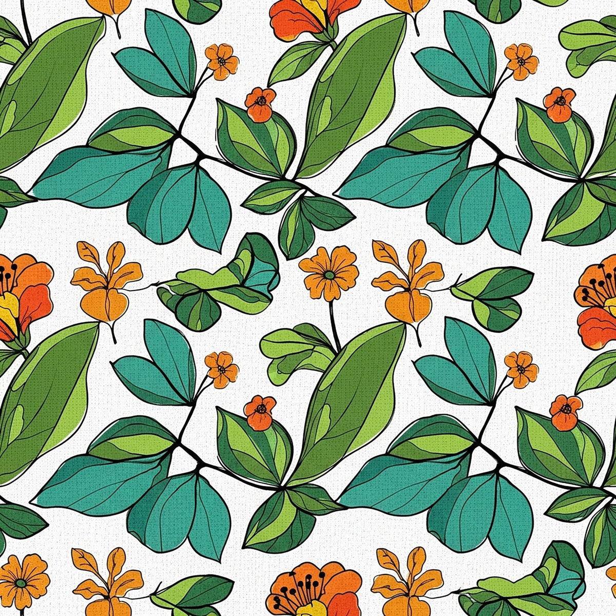 Mod Petal Pop Pattern 21 Fleece Fabric