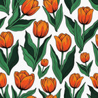 Mod Petal Pop Pattern 4 Fleece Fabric