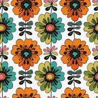 Mod Petal Pop Pattern 6 Fleece Fabric