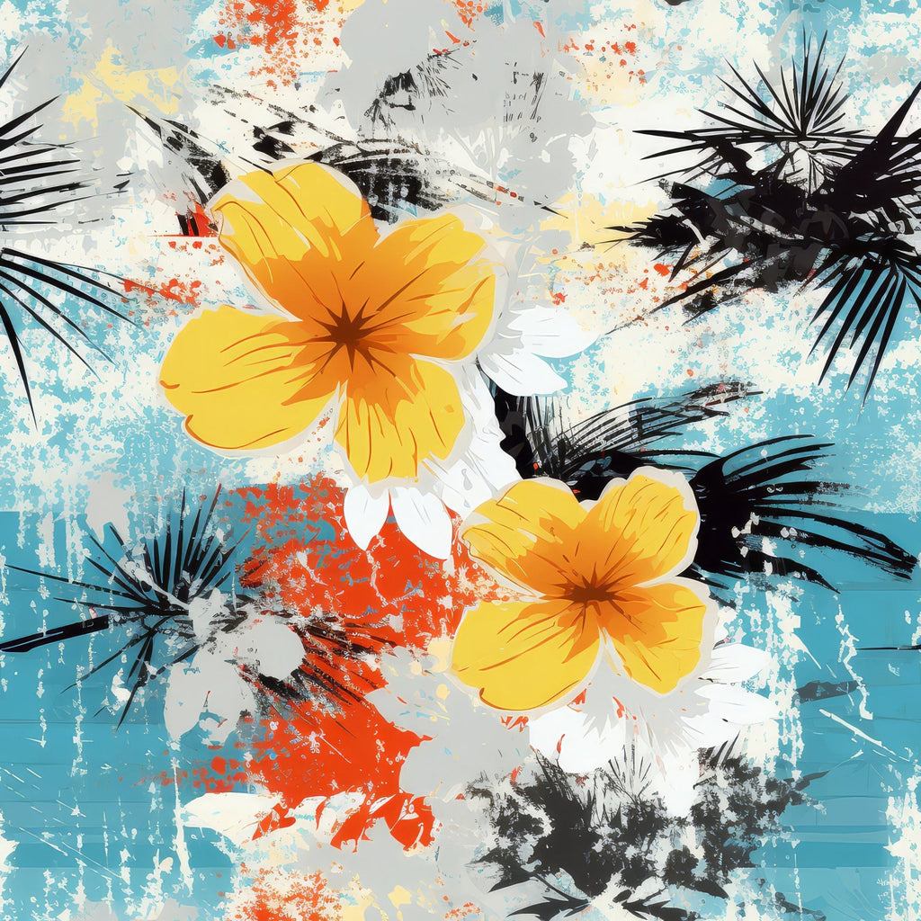 Sunwashed Daisies Pattern 4 Fleece Fabric