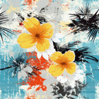 Sunwashed Daisies Pattern 4 Fleece Fabric