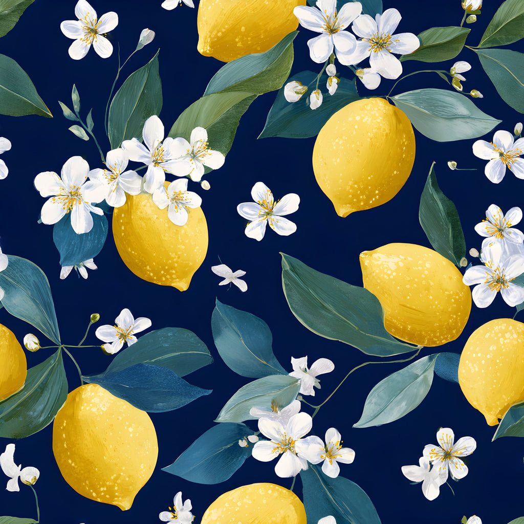 Sicilian Citrus Grove Pattern 11 Fleece Fabric