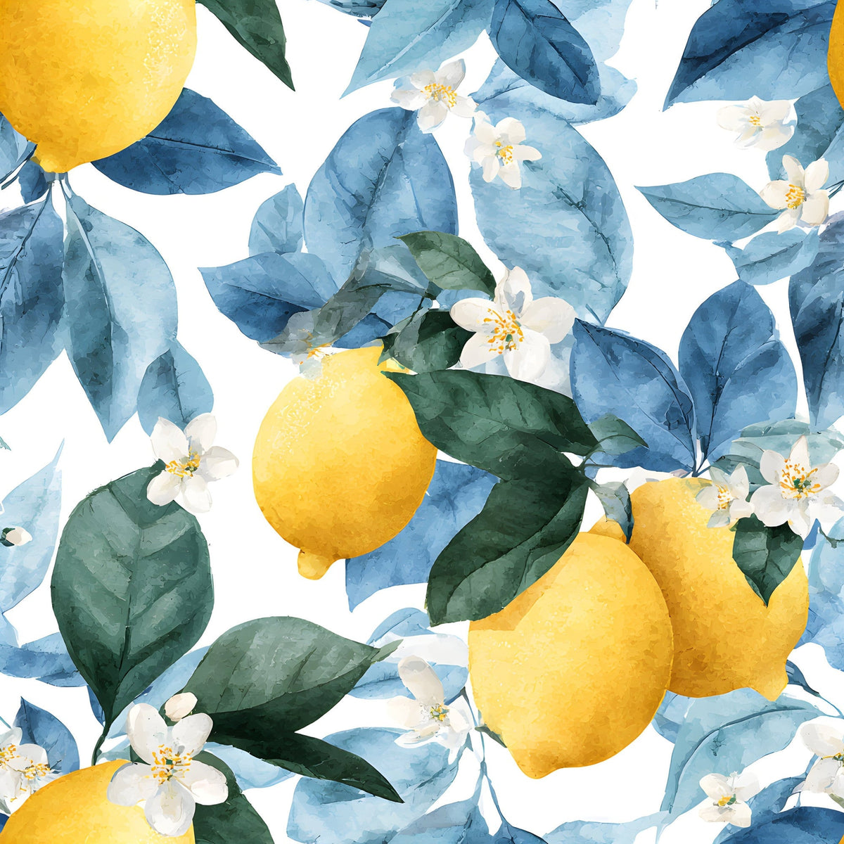 Sicilian Citrus Grove Pattern 13 Fleece Fabric