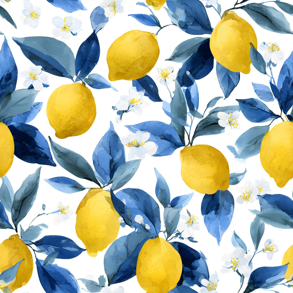 Sicilian Citrus Grove Pattern 14 Fleece Fabric
