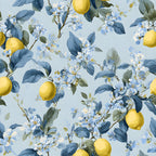 Sicilian Citrus Grove Pattern 6 Fleece Fabric