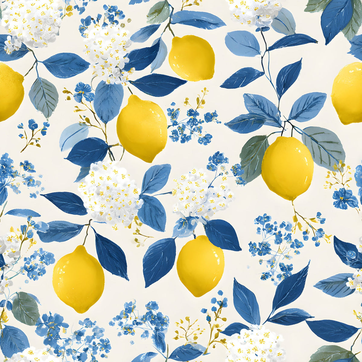 Sicilian Citrus Grove Pattern 9 Fleece Fabric