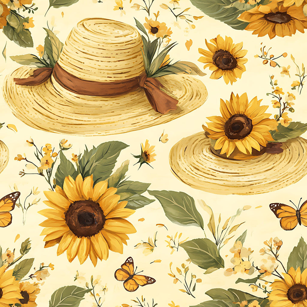 Sunflower Stroll Pattern 11 Fleece Fabric