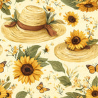 Sunflower Stroll Pattern 11 Fleece Fabric