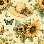 Sunflower Stroll Pattern 17 Fleece Fabric