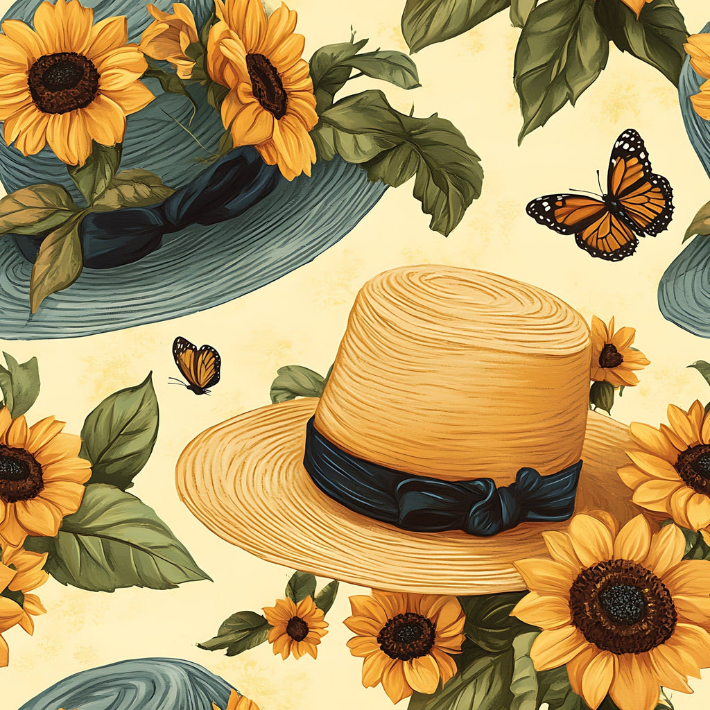 Sunflower Stroll Pattern 3 Fleece Fabric