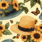 Sunflower Stroll Pattern 3 Fleece Fabric