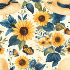 Sunflower Stroll Pattern 5 Fleece Fabric