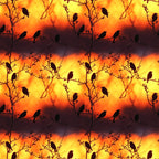 Dusk Silhouettes Pattern 8 Fleece Fabric