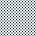 Repeating pattern of cartoon bombs and BOOM! text on a white background.