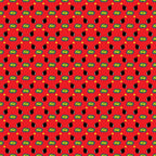 A repeating pattern of cartoon bombs and BOOM! text on a red background.