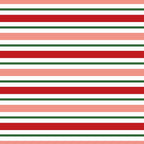 Horizontal stripes in alternating red, white, and green on a light pink background.