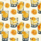 Lemon Drop Soiree Pattern 1 Fleece Fabric