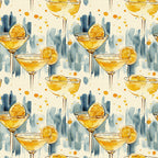 Lemon Drop Soiree Pattern 2 Fleece Fabric