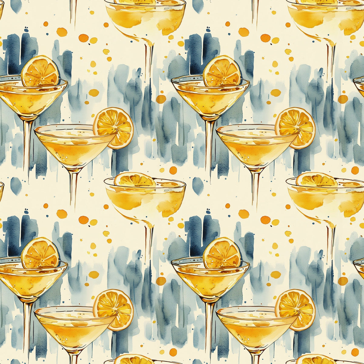 Lemon Drop Soiree Pattern 2 Fleece Fabric