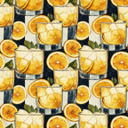 Lemon Drop Soiree Pattern 4 Fleece Fabric