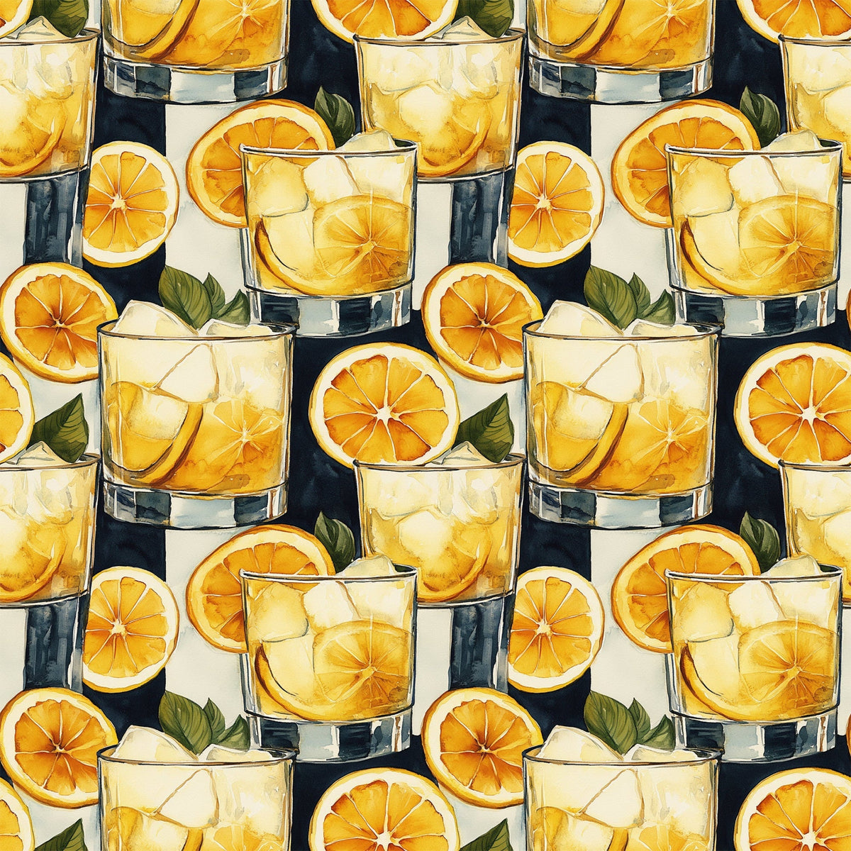 Lemon Drop Soiree Pattern 4 Fleece Fabric