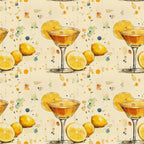 Lemon Drop Soiree Pattern 6 Fleece Fabric