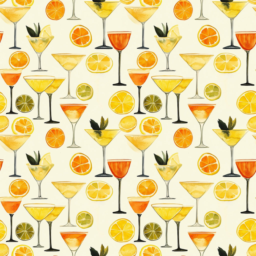 Lemon Drop Soiree Pattern 7 Fleece Fabric