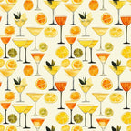 Lemon Drop Soiree Pattern 7 Fleece Fabric
