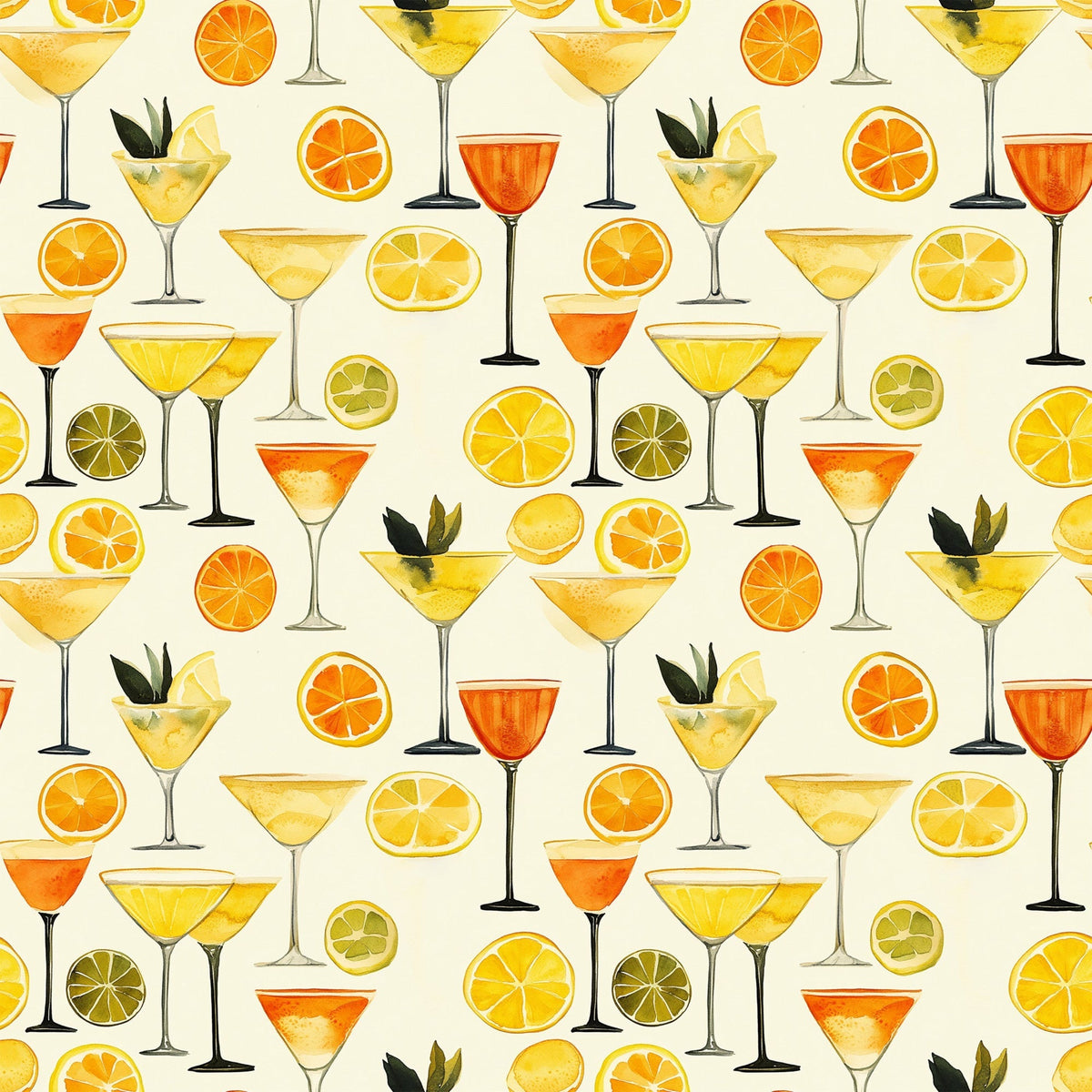 Lemon Drop Soiree Pattern 7 Fleece Fabric