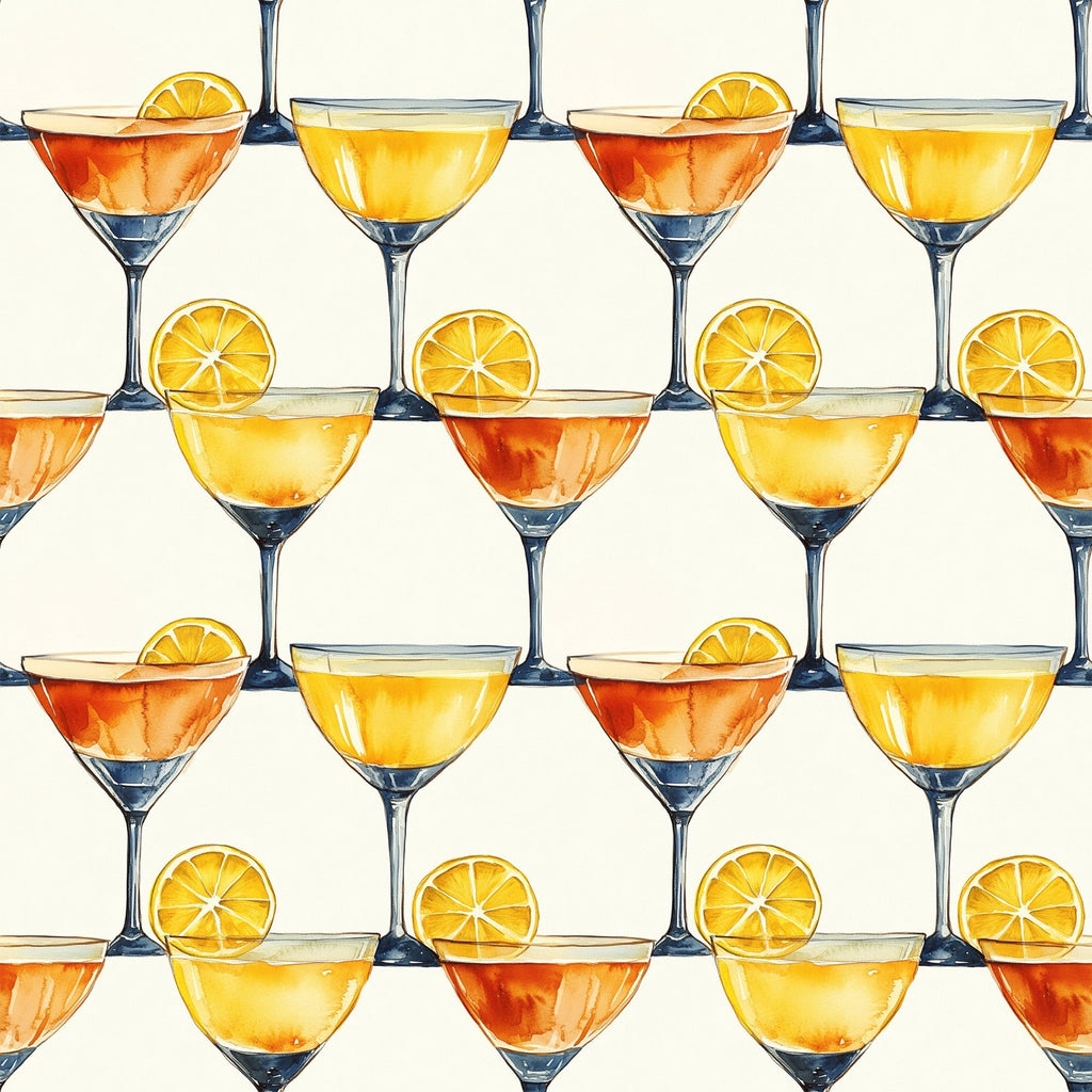 Lemon Drop Soiree Pattern 8 Fleece Fabric