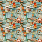Piggy Bank Papers Pattern 4 Fleece Fabric