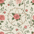 Gilded Fuchsia Garden Pattern 4 Fleece Fabric