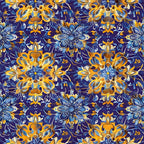 Marigold Mosaic Pattern 1 Fleece Fabric