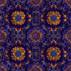 Marigold Mosaic Pattern 3 Fleece Fabric