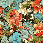 Sketchbook Garden Pattern 19 Fleece Fabric