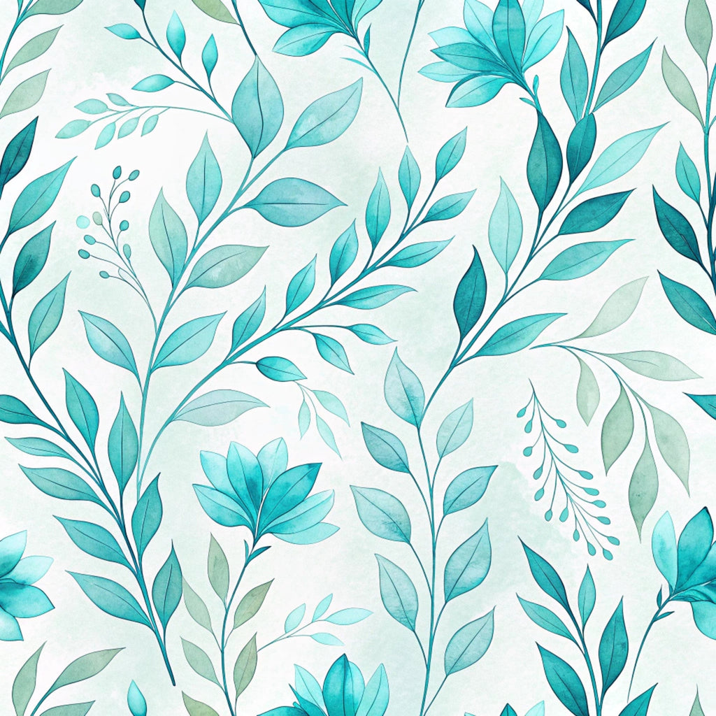 Teal Reverie Pattern 16 Fleece Fabric