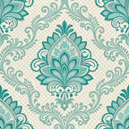 Teal Reverie Pattern 17 Fleece Fabric