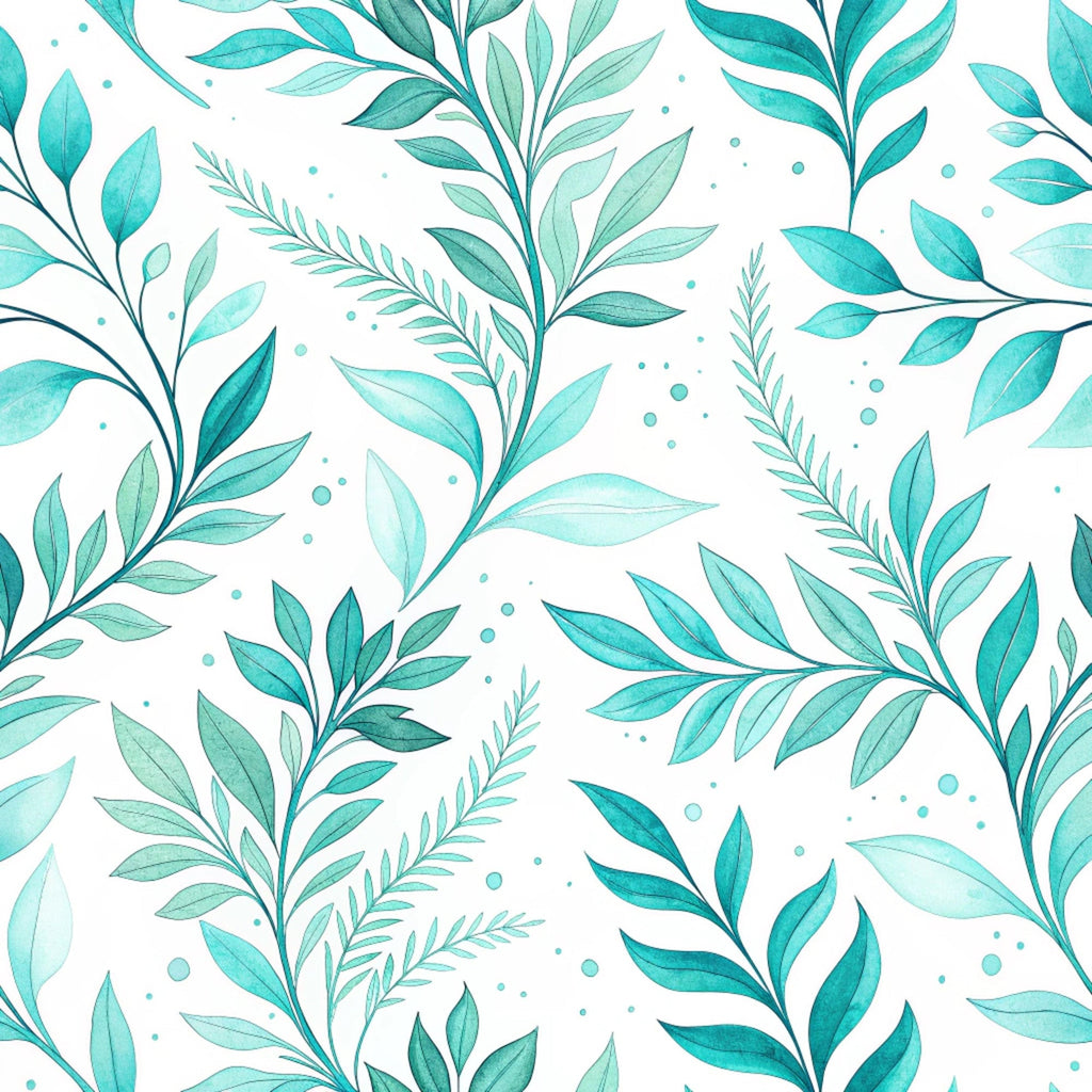 Teal Reverie Pattern 3 Fleece Fabric