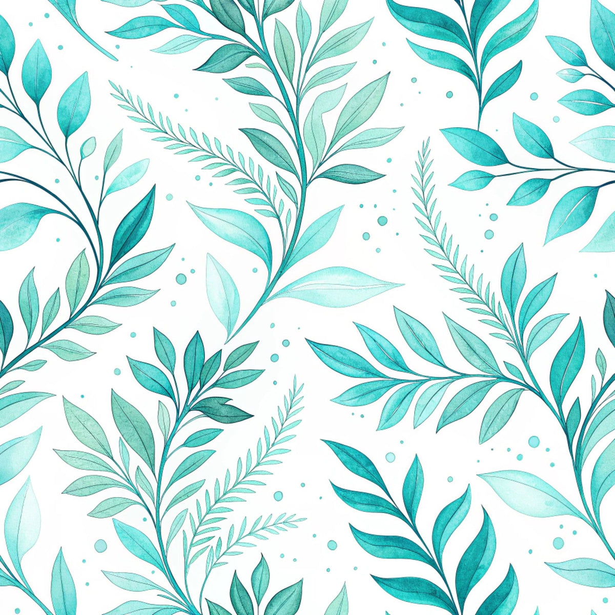 Teal Reverie Pattern 3 Fleece Fabric