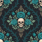Twilight Rose Rookery Pattern 1 Fleece Fabric