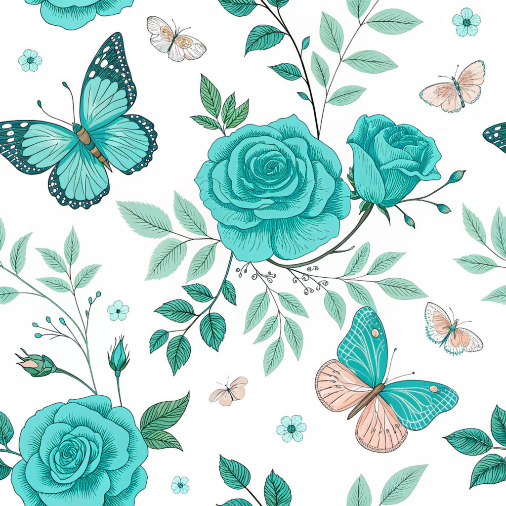 Twilight Rose Rookery Pattern 10 Fleece Fabric