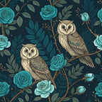 Twilight Rose Rookery Pattern 13 Fleece Fabric