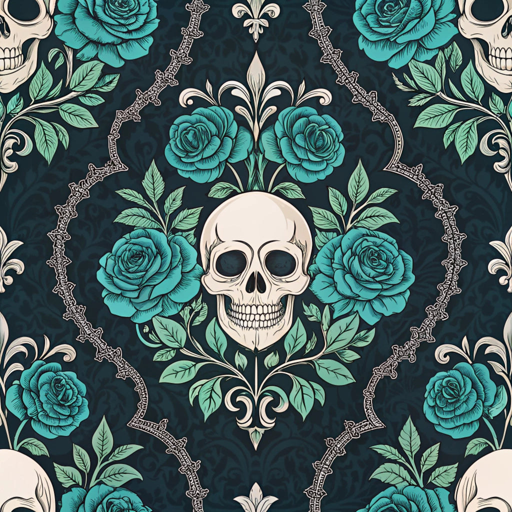 Twilight Rose Rookery Pattern 18 Fleece Fabric