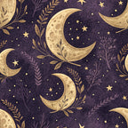 Moonlit Raven Pattern 25 Fleece Fabric